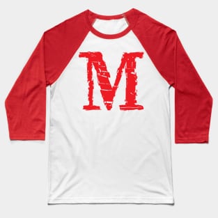 Alphabet M Baseball T-Shirt